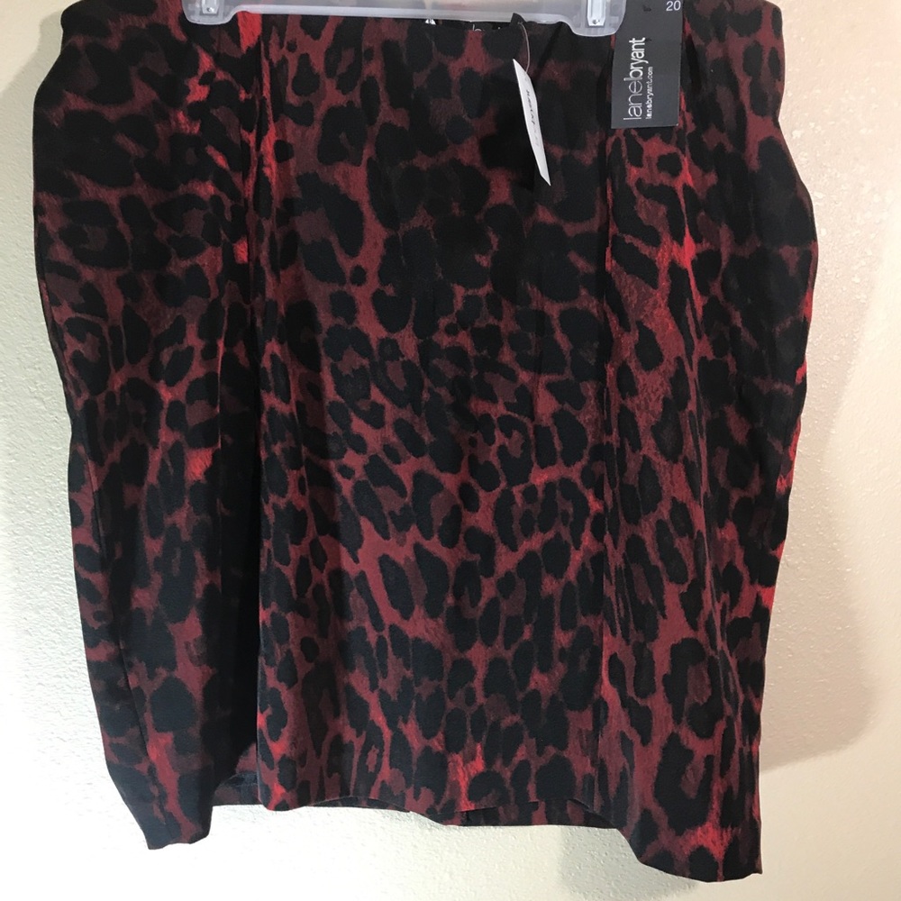 Lane Bryant NWT Red Leopard print Sz 20